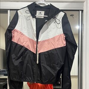 Reflex Black and Pink Hooded Jacket